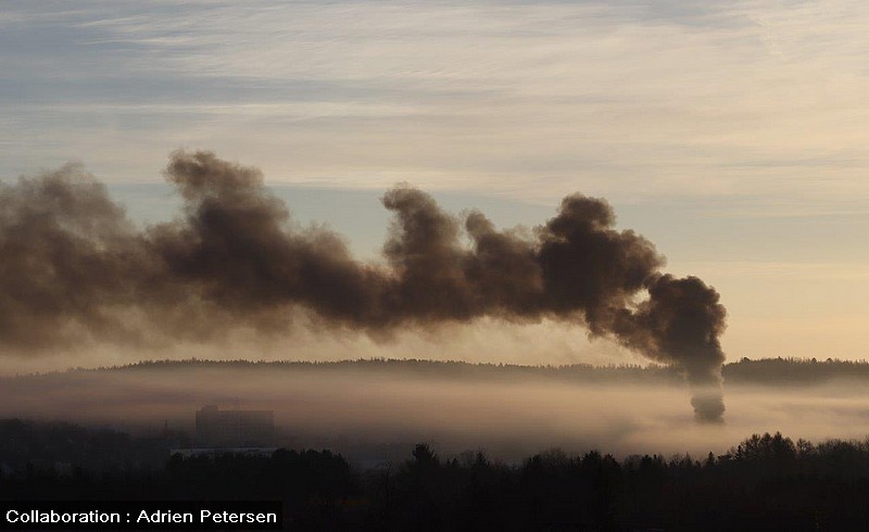 Ce matin sur la ville de St-Georges de Beauce - Photos Adrien Petersen