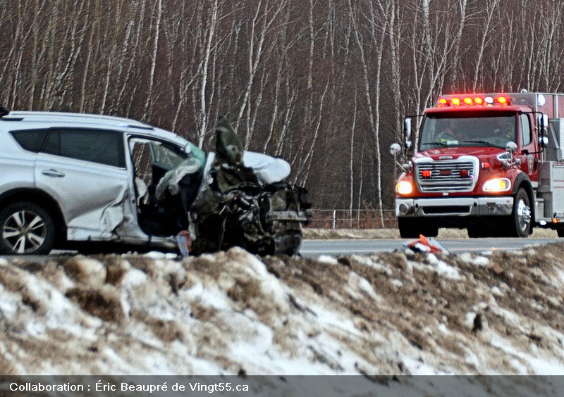 Accident A55km 153 Crédit photo Eric Beaupré Vingt55. Tous droits réservés 12