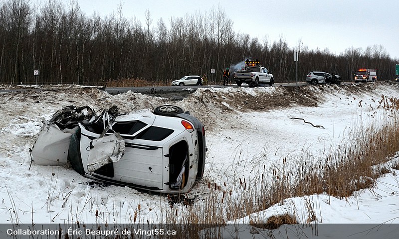 Accident A55km 153 Crédit photo Eric Beaupré Vingt55. Tous droits réservés 13