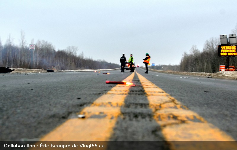 Accident A55km 153 Crédit photo Eric Beaupré Vingt55. Tous droits réservés 15