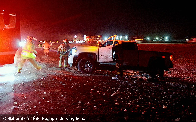 Accident A20 Km152 Crédit photo Eric Beaupré Vingt55. Tous droits réservés 16