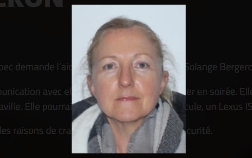 Avis de recherche Solange Bergeron, 57 ans, de Victoriaville, portée disparue