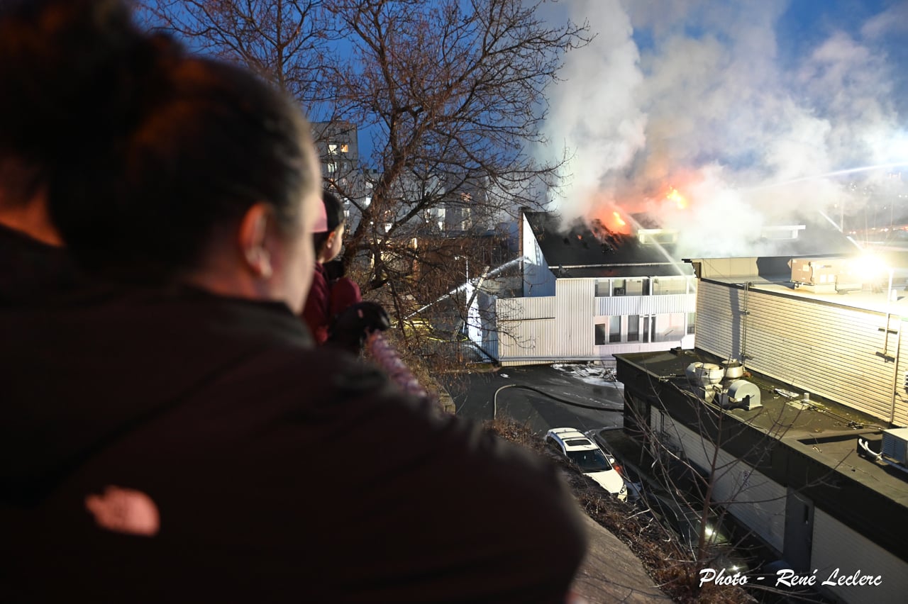 Incendie majeur dans un bâtiment du centre-ville de St-Georges de Beauce