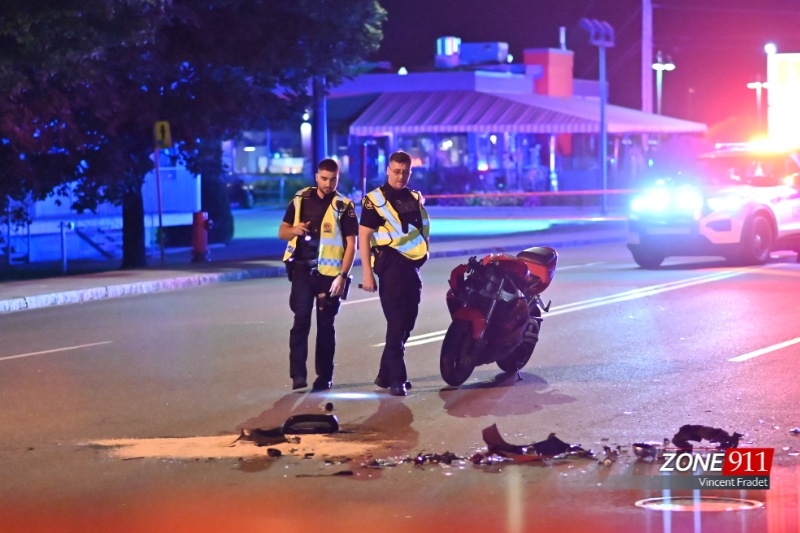 Deux graves accidents de moto dont un mortel à Québec