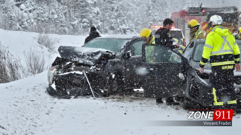 Encore un accident sur le boulevard Lloyd Welch à Beauport 