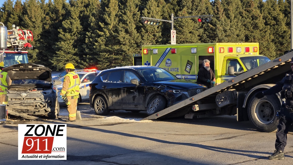 Méfiez-vous du soleil - Accident rue Clémenceau et St-David à Beauport 