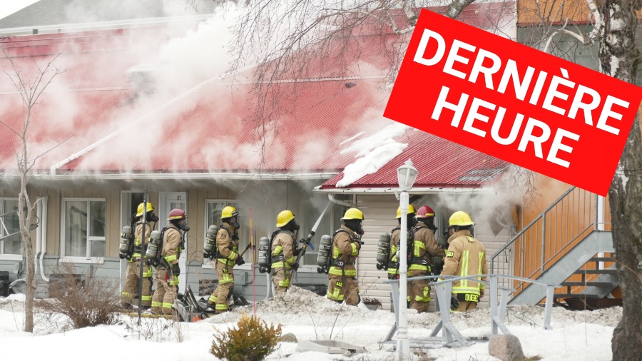 Important incendie à l'Hôtel-Motel Le Régent à Beauport 
