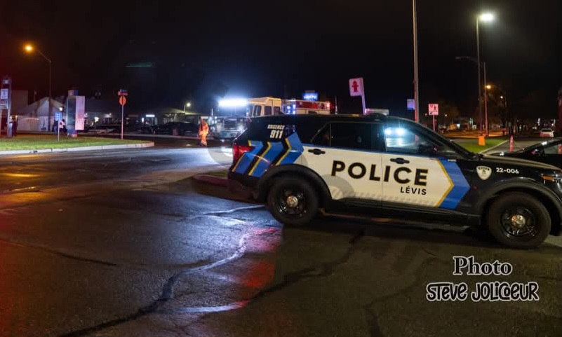 Accident - Un piéton percuté sur la route Lagueux à Lévis 
