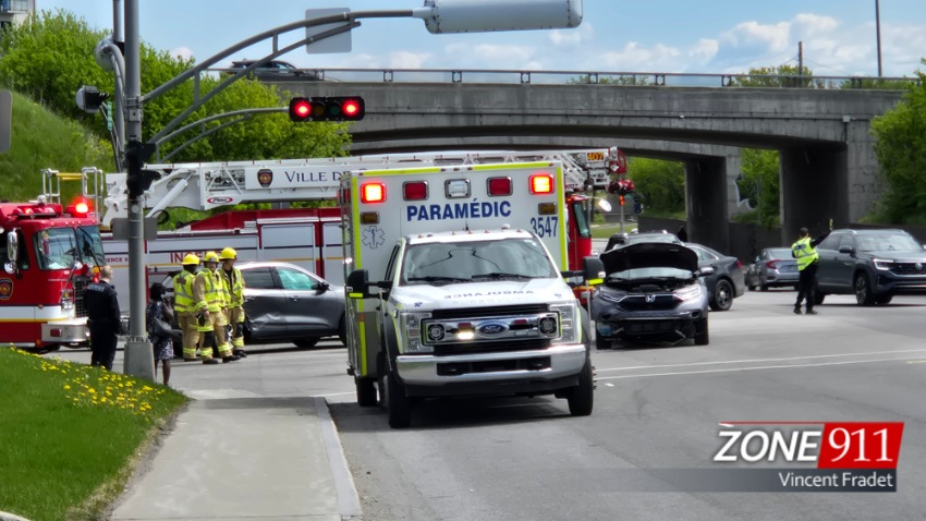 Trois accidents de la route à Québec en moins de deux heures