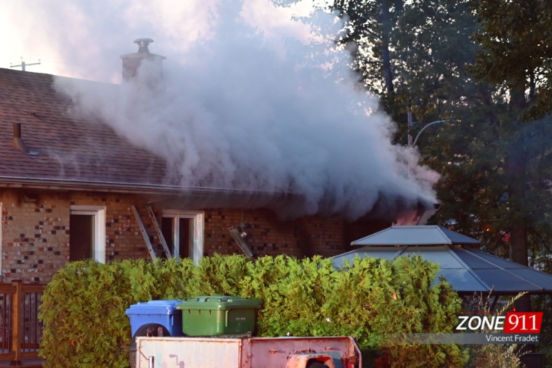 Incendie dans le secteur nord de Beauport 