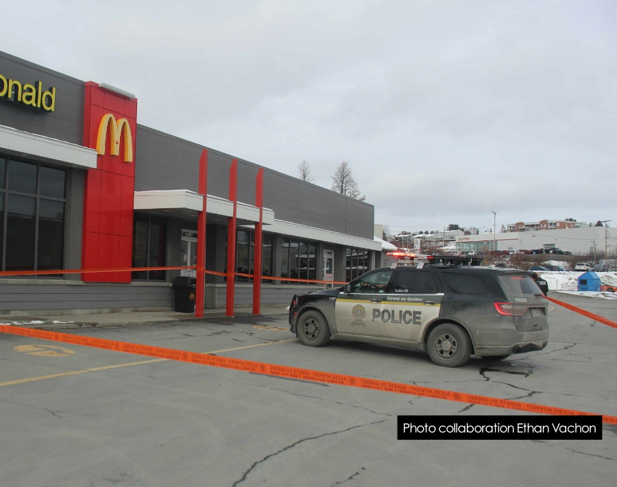 Accident mortel sur le stationnement du McDonald's de St-Georges de Beauce