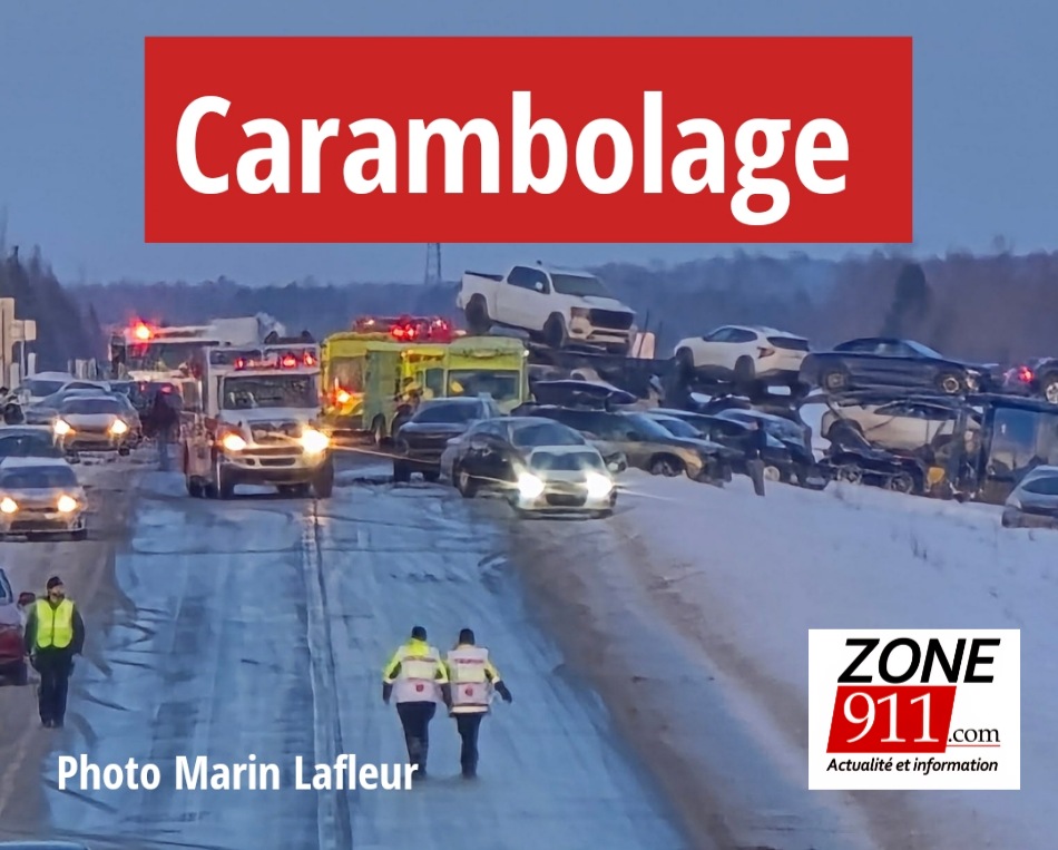 DERNIÈRE HEURE – Accidents - Carambolage sur l’autoroute 20 dans la région de Lotbinière