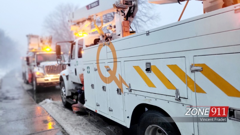 Près de 100 000 abonnés privés de courant au Québec 