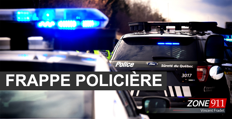 Voici le bilan de la frappe policière dans les régions de la Capitale-Nationale, de Chaudière-Appalaches, des Laurentides et du Bas-Saint- Laurent