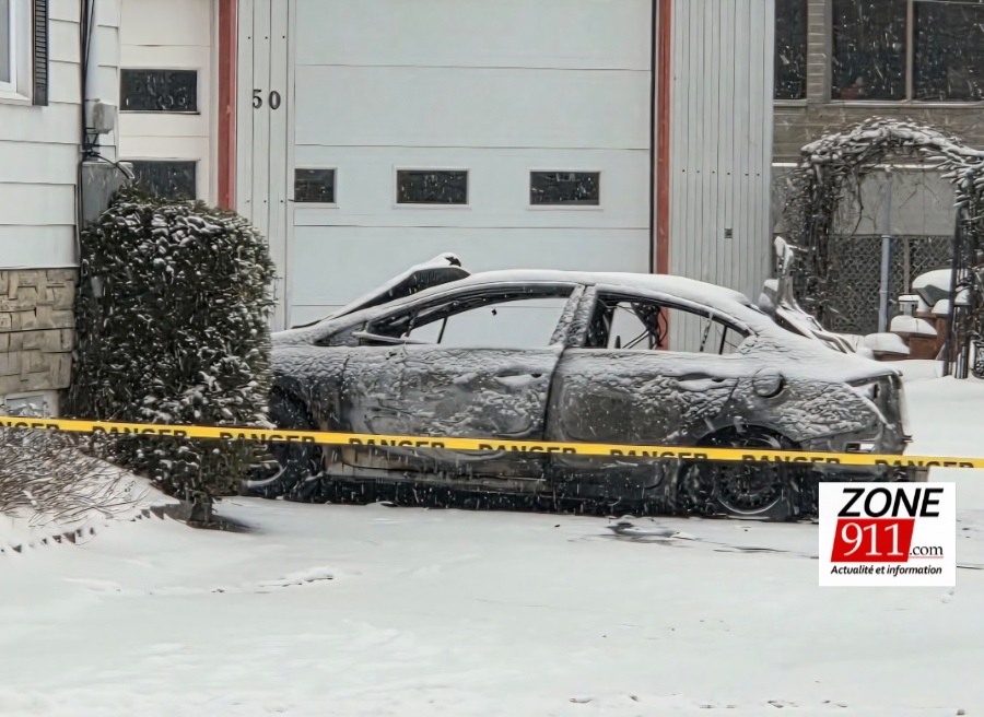 Région de Bellechasse - Deux incendies de véhicules suspects en quelques minutes 