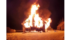 Image via la Page Facebook du service des incendies de St-Gabriel de Valcartier 